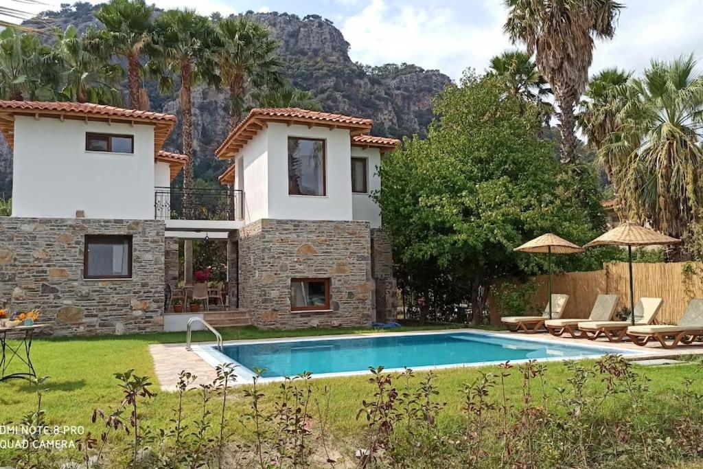 Villa Merry - Dalyan Stonehouse With Palmtrees, 50M To River Ortaca  외부 사진