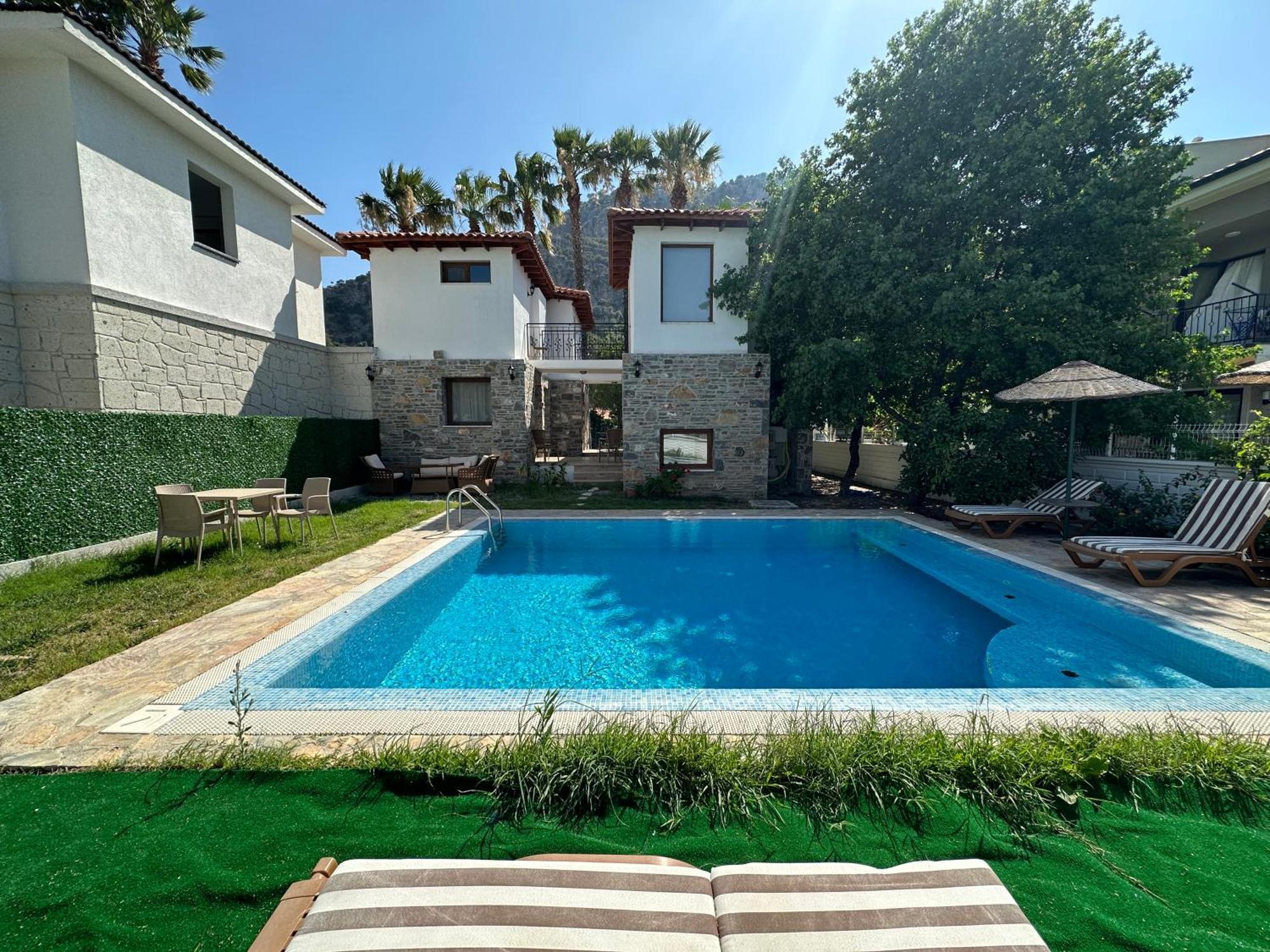 Villa Merry - Dalyan Stonehouse With Palmtrees, 50M To River Ortaca  외부 사진